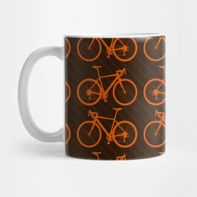 Orange Route Bike by Drumsartco